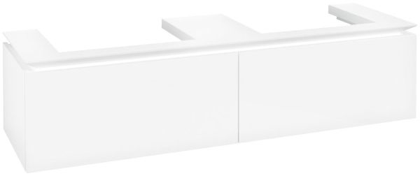 Villeroy&Boch Legato Waschtischunterschrank 160x50cm für Aufsatzwaschtisch, 2 Auszüge, white, B69200DH