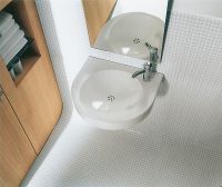  Duravit Architec Waschtisch halbrund 57,5x52cm, Hahnloch rechts, weiß 0443580008 