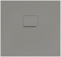 Villeroy&Boch Squaro Infinity Quaryl®-Duschwanne, flächenbündiger Einbau, 80x75cm, anthracite, UDQ8075SQI2IV-1S