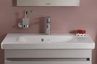 Vorschau: Duravit D-Code Zahnputzbecher Wandmontage, links, chrom