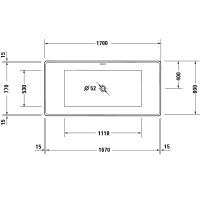 Vorschau: Duravit DuraMaty freistehende Rechteck-Badewanne 170x80cm, weiß 700575000000000