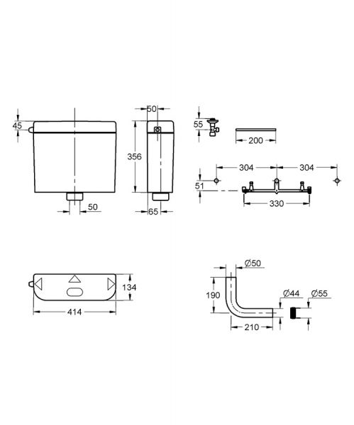 Grohe Spülkasten für WC, weiß 37791SH01