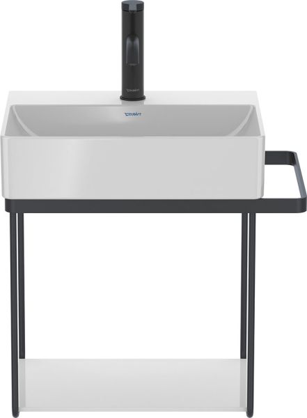 Duravit Dura Square Metallkonsole Wandhängend, zu Waschtisch 235360, schwarz matt 0031024600