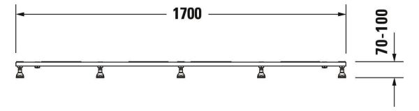 Duravit Tempano Fußgestell 170x75cm