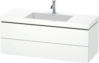 Vorschau: Duravit L-Cube c-bonded Set wandhängend 120x48cm, Vero Air Waschtisch, 2 Schubladen, mit Hahnloch, weiß, LC6929O1818