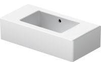 Duravit Vero Handwaschbecken rechteckig 50x25cm, ohne Hahnloch, mit Überlauf, WonderGliss, weiß