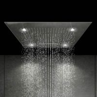 Vorschau: Steinberg Sensual Rain Regenpaneel 60x60cm, mit LED-Beleuchtung, 3 Strahlarten, edelstahl poliert