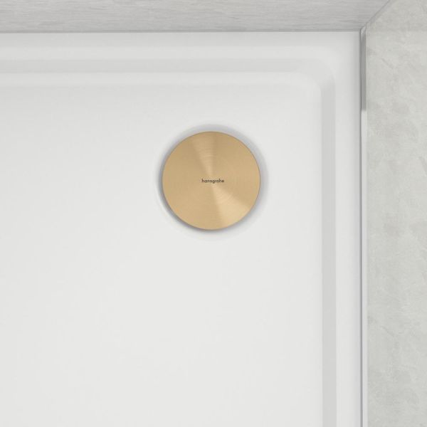 hansgrohe RainDrain Staro Fertigset Ablaufgarnitur für Duschwanne, brushed bronze 