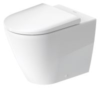 Vorschau: Duravit D-Neo Stand-WC Tiefspüler ohne Spülrand D-Form Abgang waagrecht, weiß 2003090000