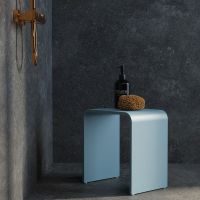 Vorschau: Steinberg Serie 430 Duschhocker aus Mineo Stone 4307004 rauchblau