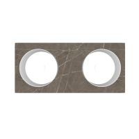 Vorschau: Burgbad Sys30 Unterschrank 120cm mit 2 Aufsatzbecken, eiche dekor urban / marmor dekor