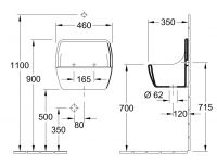 Vorschau: Villeroy&Boch O.Novo Ausgussbecken mit Randschoner, weiß 69120101_4