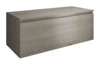 Burgbad Cube Unterschrank mit 1 Auszug, 120cm eiche dekor flanelle USID120