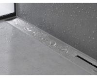 hansgrohe RainDrain Flex Duschrinne 160cm zur Wandmontage, kürzbar, edelstahl gebürstet 56262800