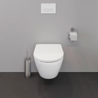 Vorschau: Duravit D-Neo Wand-WC Set inkl. WC-Sitz mit Absenkautomatik, 48x37cm, rimless, weiß 45880900A1