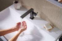 Vorschau: Hansgrohe Tecturis E Einhebel-Waschtischmi. 110 Fine CoolStart EcoSmart+ o. Ablaufg.,, schwarz matt