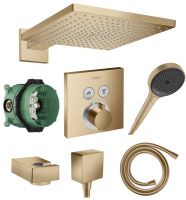 Vorschau: Hansgrohe ShowerSelect/ Raindance Duschsystem Unterputz, brushed bronze