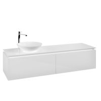 Vorschau: Villeroy&Boch Legato Waschtischunterschrank 160x50cm für Aufsatzwaschtisch, 1 Auszug glossy white B59500DH