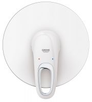 Vorschau: Grohe Eurostyle Einhand-Brausebatterie, offener Hebelgriff, moon white