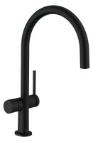 Hansgrohe Talis M54 Spültischmischer 220 1jet mit Geräteabsperrventil, schwarz matt 72805670