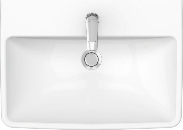 Duravit No.1 Waschtisch rechteckig 65x46cm, mit Hahnloch, mit Überlauf, weiß 2375650000