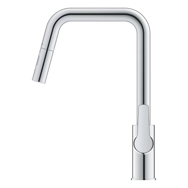 Grohe QuickFix Start Küchenarmatur mit Ausziehbrause, chrom