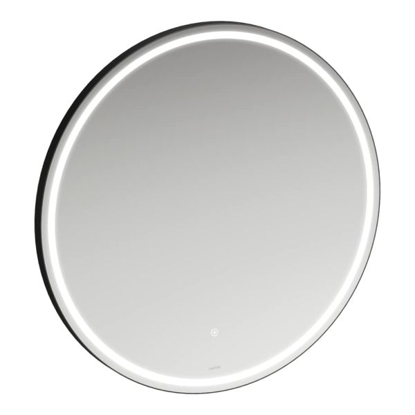 Laufen Base 2.0 Spiegel Ø80cm, umlaufende LED-Beleuchtung, schwarz matt H4443911084501 