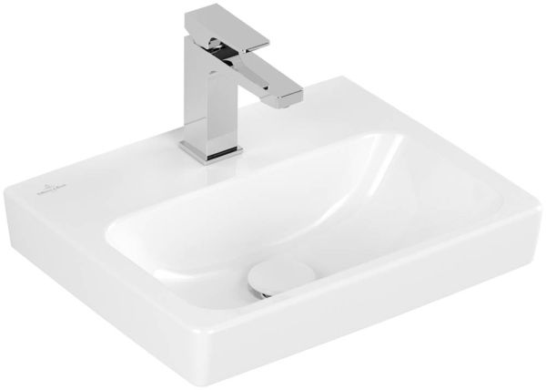 Villeroy&Boch Architectura Handwaschbecken 45x37cm ohne Überlauf, mit Hahnloch, weiß 43874601