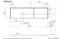 Vorschau: Alape WP.Folio7 Waschplatz links rechteckig 125x50cm weiß, mit Hahnloch, inkl. Unterschrank