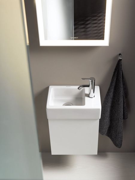 Duravit Vero Air Handwaschbecken 38x25cm, mit 1 Hahnloch rechts, ohne Überlauf, weiß 07243800001