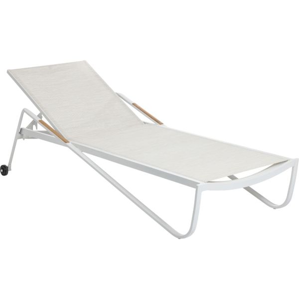 KETTLER DINING DIAMOND Stapelliege weiß matt beige 0103914-5800