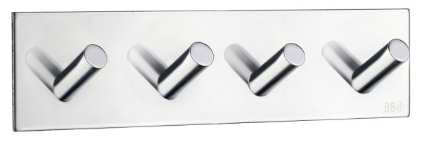 Smedbo Design selbstklebende Viererhakenleiste, chrom BK1096