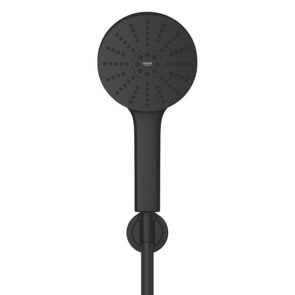 Grohe Vitalio Joy+ 120 Wandhalterset 3 Strahlarten, schwarz matt 1348652430
