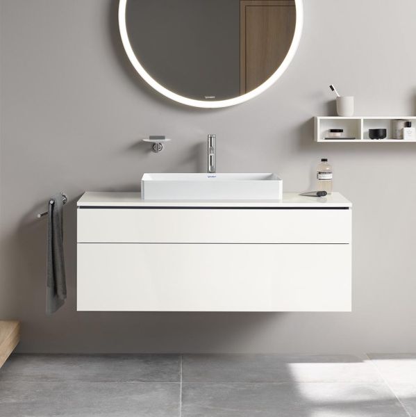 Duravit L-Cube Waschtischunterschrank 122x55cm mit 2 Schubladen für Aufsatzbecken