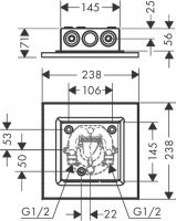 Vorschau: Axor ShowerSolutions Kopfbrause 250/250 1jet Decke-Aufputz