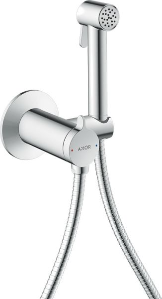 Axor Bidette Showers Bidetbrause 1jet für Mischwasser, Absperrventil, rund, chrom 29242000