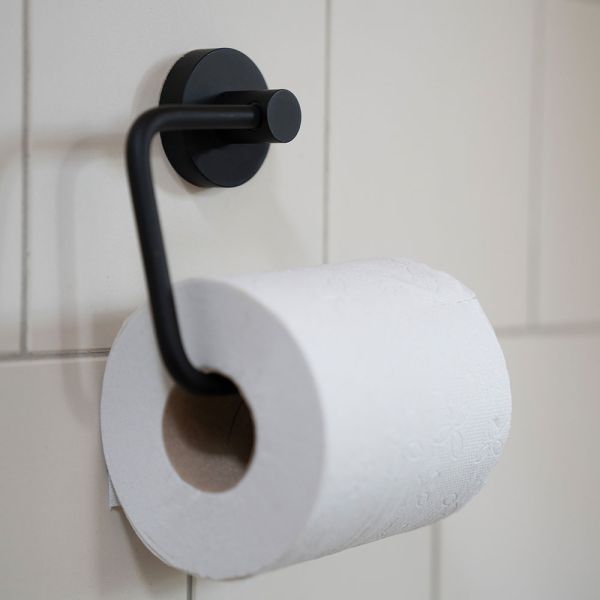 Smedbo Home Toilettenpapierhalter ohne Deckel, schwarz HB341