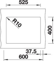 Vorschau: Blanco SILGRANIT® Subline 340/160-U Küchenspüle ohne Ablauffernbedienung, Becken rechts