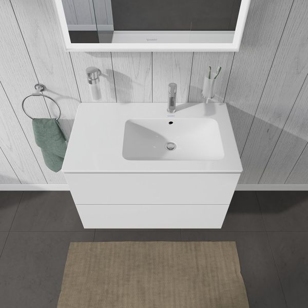 Duravit L-Cube Waschtischunterschrank Becken rechts 82x48cm 2 Schubladen für ME by Starck 234683