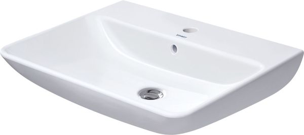 Duravit ME by Starck Waschtisch rechteckig 65x49cm, mit Hahnloch und Überlauf, WonderGliss, weiß 23356500001