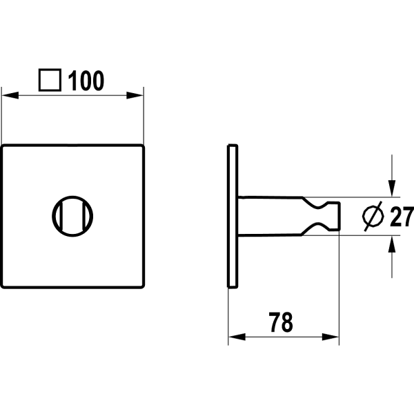 KWC Homebox Brausehalter, chrom