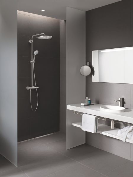 Grohe Euphoria XXL 310 Duschsystem mit Thermostatbatterie, supersteel 26075DC0