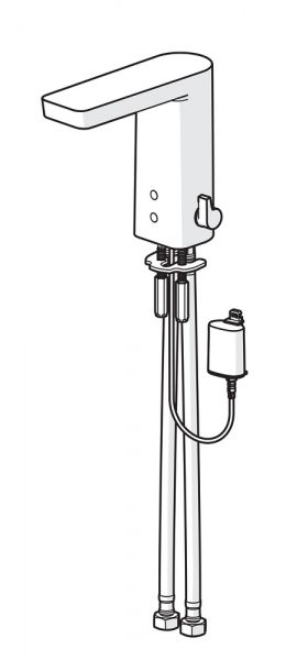 Hansa Hansastela Eco Waschtisch-Elektronik-Batterie, Batteriebetrieb, chrom