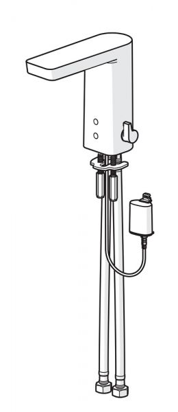 Hansa Hansastela Waschtisch-Elektronik-Batterie, Batteriebetrieb, chrom