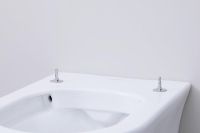 Vorschau: Duravit White Tulip Wand-WC 54x37cm, rund, HygieneGlaze, rimless, Durafix, weiß