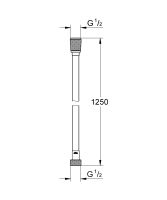 Vorschau: Grohe VitalioFlex Silver Brauseschlauch mit TwistStop 1,25m, chrom