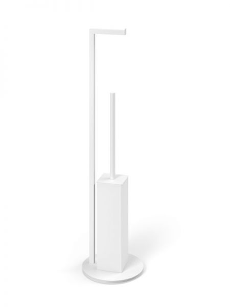 lineabeta GRELA Ständer mit Papierhalter und WC-Bürste, eckig