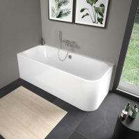 Vorschau: Duravit Happy D.2 Eck-Badewanne 180x80cm Ecke links, Acrylverkleidung, weiß 700316000000000