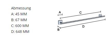 Smedbo House Handtuchstange 60cm, chrom matt