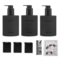 Vorschau: blomus KIREI Glaschflaschen-Set inkl. Klebeset 350ml, smoke